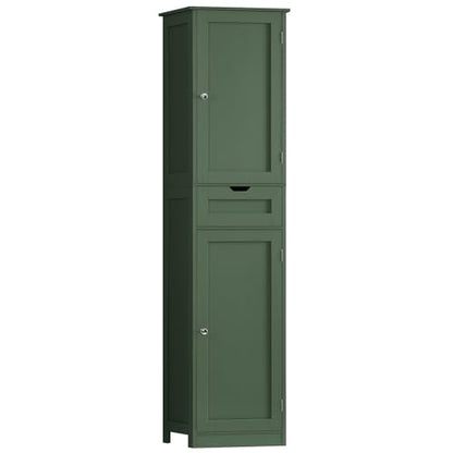 66.9" Tall Bathroom Storage Cabinet with 2 Doors & 1 Drawer