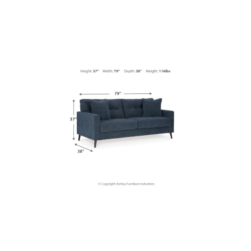 79 in Navy Blue Sofa Couch for Living Room