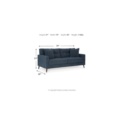 79 in Navy Blue Sofa Couch for Living Room