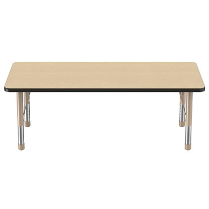 FDP 30" x 60" Rectangle Table with Chunky Legs