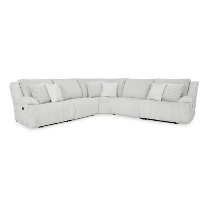 5-Piece L-Shaped Reclining Sectional Sofa, Alloy (5 Count)