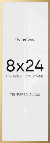 8x24 Gold Panoramic Picture Frame
