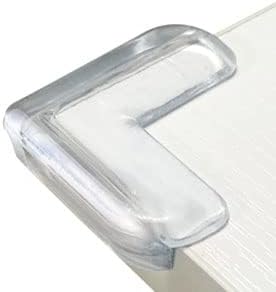 HOMREALM Baby Proofing 20 Pack Corner Guards Furniture Corner & Edge Safety Bumpers Corner Covers Protectors Baby Proof Bumper & Cushion to Cover Sharp Furniture & Table Edges (L Shape)