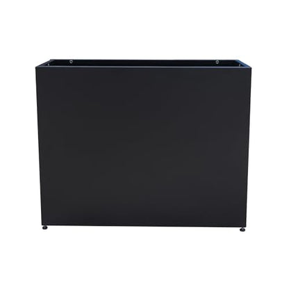 40”L x 12”W x 30”H Metal Planter Tall Rectangular Planter