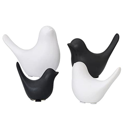 Notakia Small Birds Statues Black Modern Farmhouse Decor Deals (2 Count)