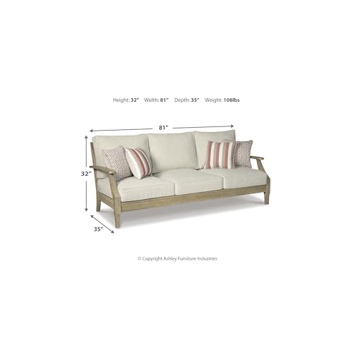 Clare View 1 Piece Eucalyptus Outdoor Sofa