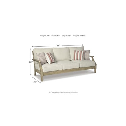 Clare View 1 Piece Eucalyptus Outdoor Sofa