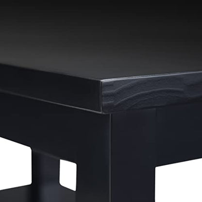 Warm Shaker 14" Narrow Side Tables in Black