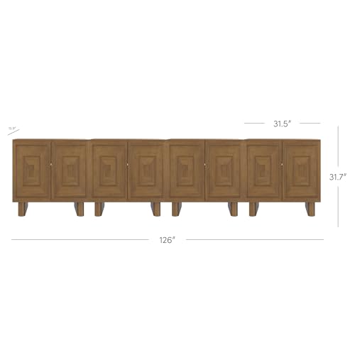 Austin Mid Century Modern Kitchen Cabinet (4 Count)