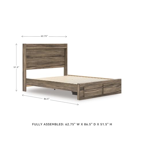 Queen Bed Frame with Storage