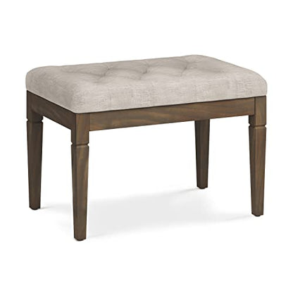 Dahlia 18" x 46" Solid Wood Outdoor Indoor Bench in Grey