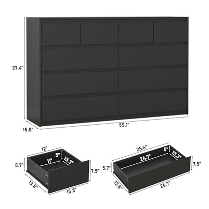 Black Malm Dresser for Bedroom