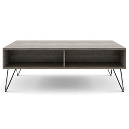 Lockhart 30" Wide Solid Mango Wood Drum Coffee Table in Natural