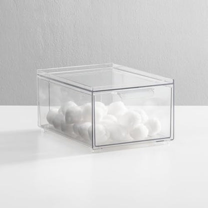 Plastic Bathroom Organizer Bin w (4 Count)