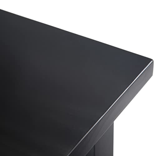 Warm Shaker 14" Narrow Side Tables in Black