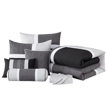 Upland 7 Piece Quilted Patchwork Comforter Set