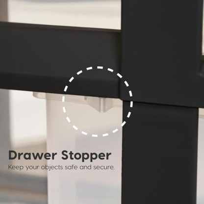 6 Drawer Rolling Storage Cart with Organizer Top