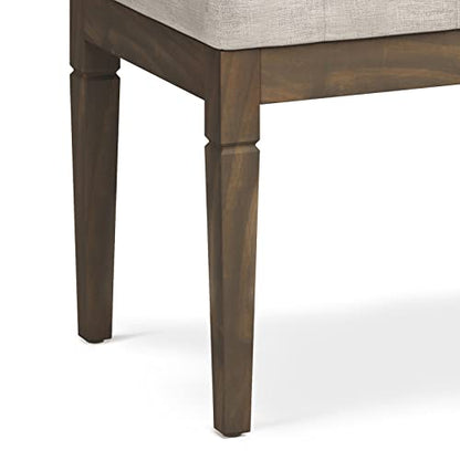 Dahlia 18" x 46" Solid Wood Outdoor Indoor Bench in Grey