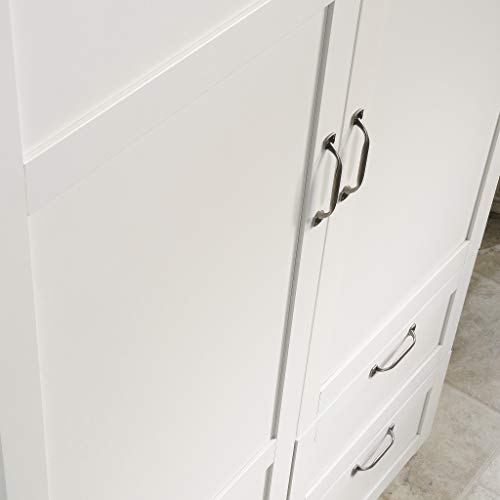 Select Multipurpose Bedroom Armoire Wardrobe Closet Pantry Storage Cabinet with Storage Drawers and Hanging Rail