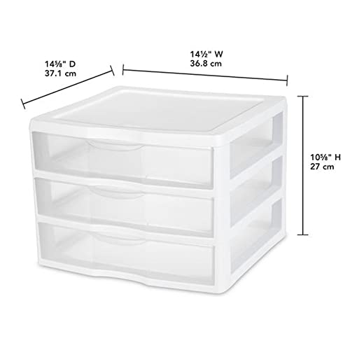 12 Pack Wide 3 Drawer Unit (12 Count)