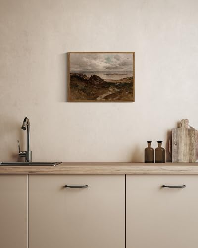 Framed Canvas Wall Art Vintage Decor