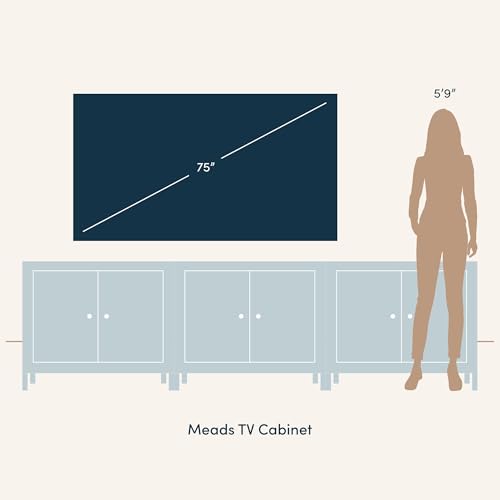 Meads Mid Century Modern Cabinet or TV Stand with Doors