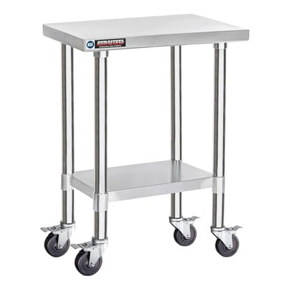 24x18 NSF Stainless Steel Cart Work Table