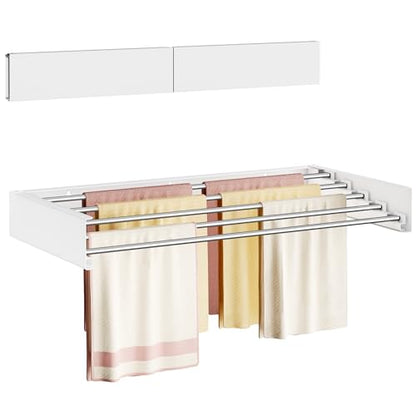 Wall Mounted Clothes Drying Rack Folding Indoor