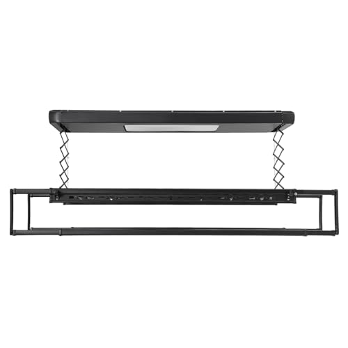 Electric Retractable Airing Rack Black