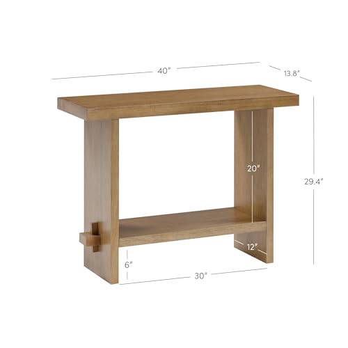 Virgo Wood Accent Storage Console Sofa Table (2 Count)