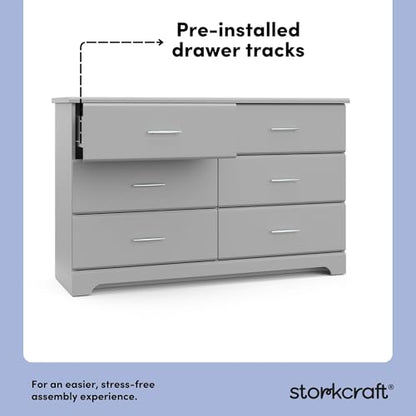 Brookside 6 Drawer Dresser