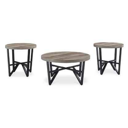 Deanlee 3 Piece Round Coffee Table Set (3 Count)