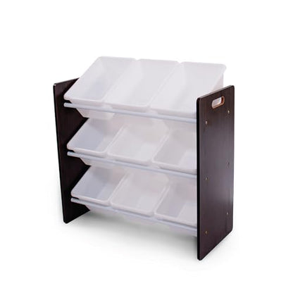 Toy Storage Organizer with 9 Removable Storage Bins for Kids Playroom