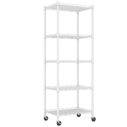 5 Wire Shelving Metal Storage Rack Adjustable Shelves