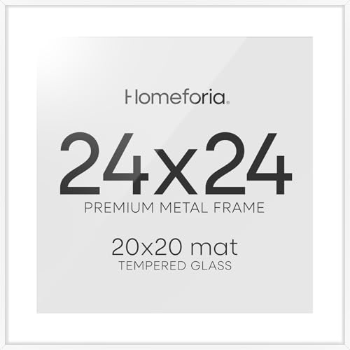 24x24 White Picture Frame