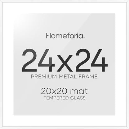 24x24 White Picture Frame