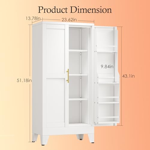 Black Kitchen Pantry Storage Cabinet