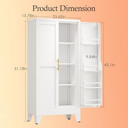 Black Kitchen Pantry Storage Cabinet