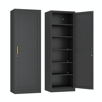 Metal Locker Tall Narrow Storage Cabinet