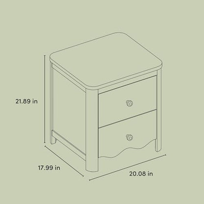 Casablanca 2 Drawer Nightstand