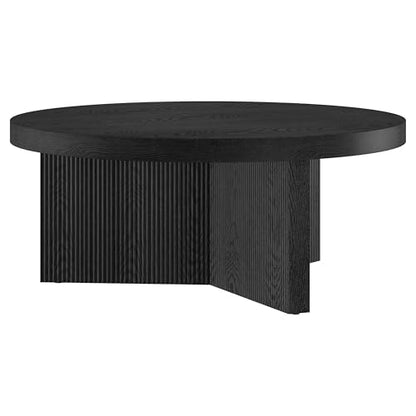 36" Scandinavian Fluted Coffee Table