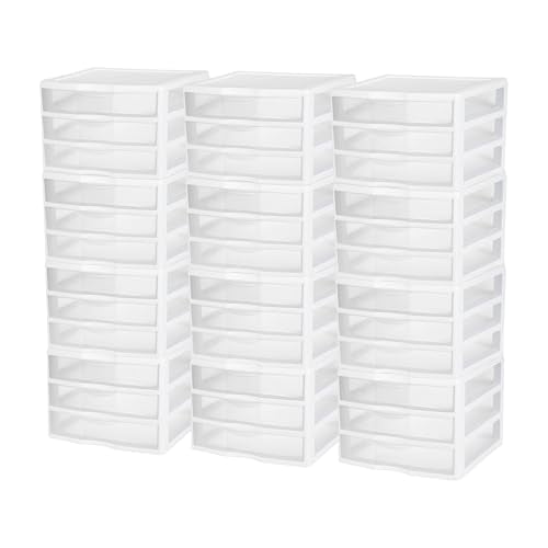12 Pack Wide 3 Drawer Unit (12 Count)