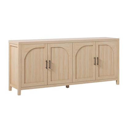 Sasha 4 Door Reeded Sideboard Buffet with Cord Management