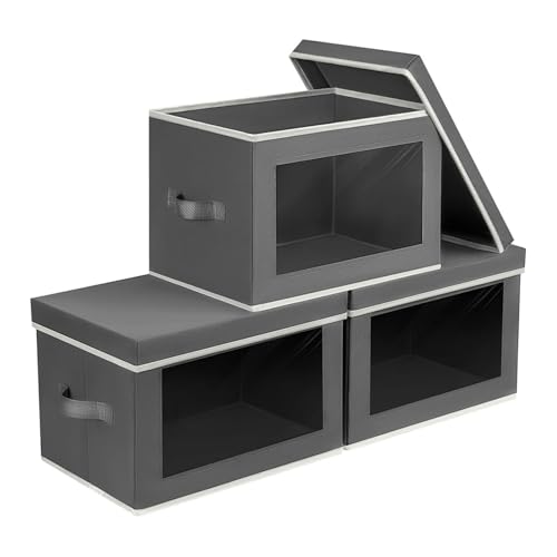 Storage Bins with Lids (3 Count)