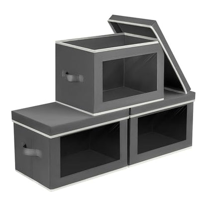 Storage Bins with Lids (3 Count)