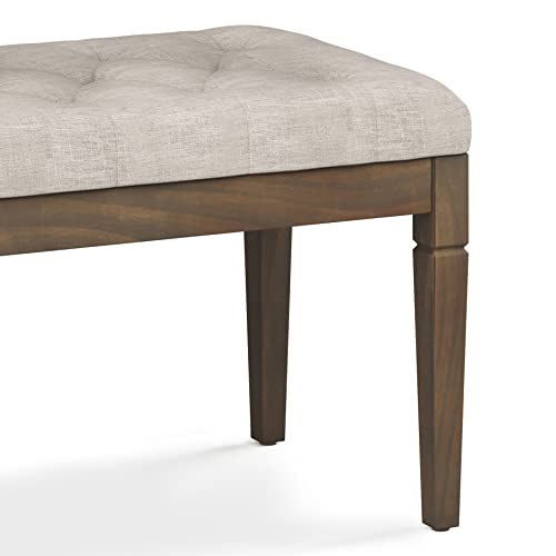 Dahlia 18" x 46" Solid Wood Outdoor Indoor Bench in Grey