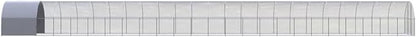 Large Outdoor Chicken Coop with Waterproof Roof, Walk-in Metal Poultry Run for Ducks and Small Animals, 118 x 118 x 79 Inch Durable Steel Backyard Cage