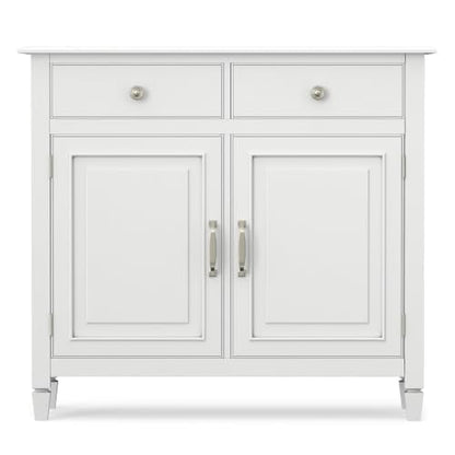 Connaught 40" Wide Solid Wood Storage Cabinet in White