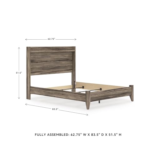 Jusika Queen Panel Bed Frame with LED