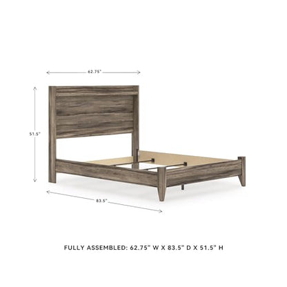 Jusika Queen Panel Bed Frame with LED